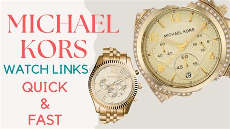 how to remove watch links michael kors|replace movement michael kors 8281.